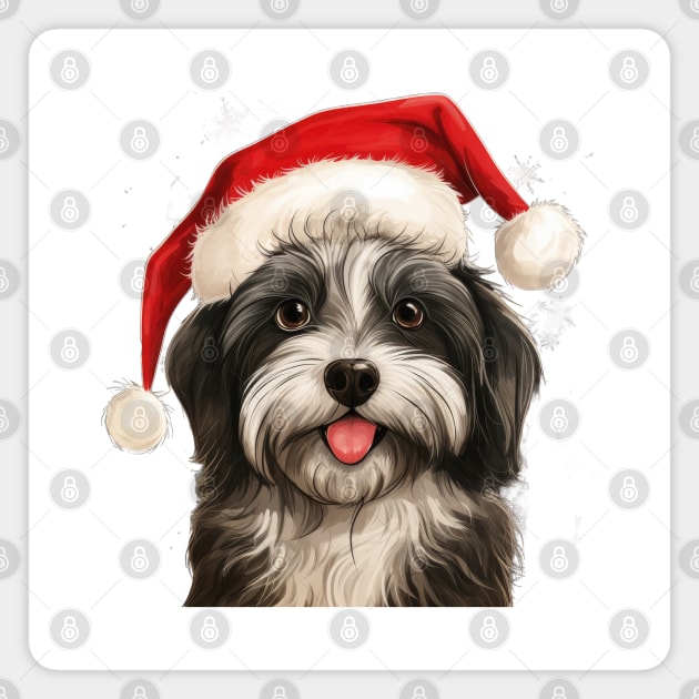 Havanese Christmas Magnet by MZeeDesigns